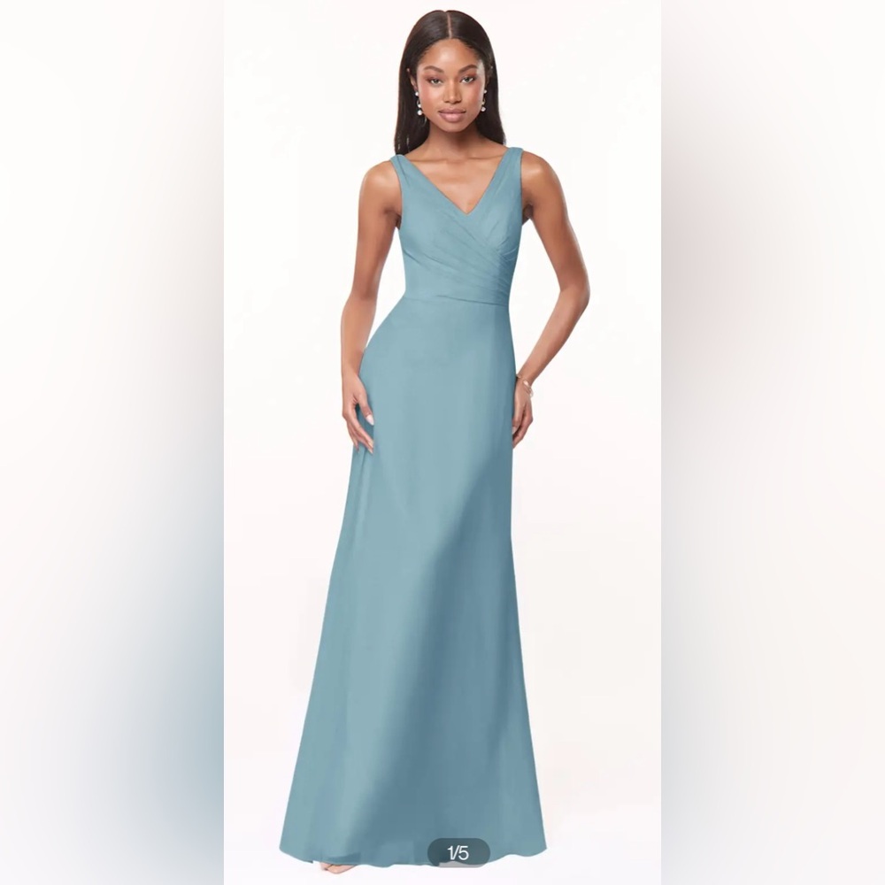 Azazie Nala Bridesmaid Dress - Moody Blue A12